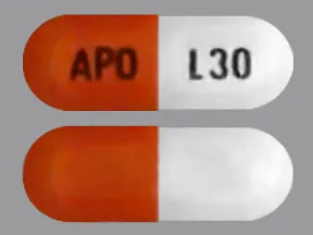 lisdexamfetamine 30 mg capsule