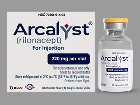 Arcalyst 220 mg subcutaneous solution