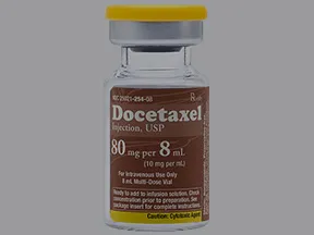 docetaxel 80 mg/8 mL (10 mg/mL) intravenous solution