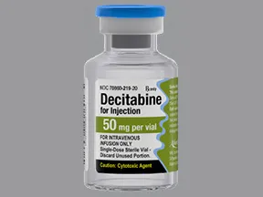 decitabine 50 mg intravenous solution