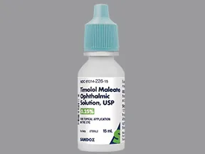 timolol maleate 0.25 % eye drops