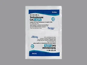 testosterone 1.62 % (20.25 mg/1.25 gram) transdermal gel packet