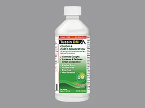 Tussin DM 10 mg-100 mg/5 mL oral liquid