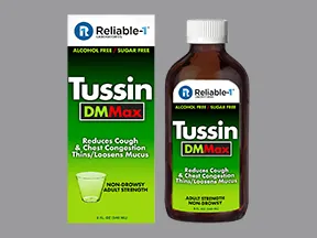 Tussin DM Max 5 mg-100 mg/5 mL oral liquid