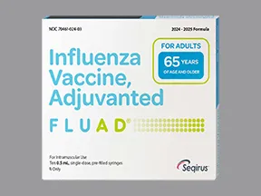 Fluad Triv 2024-25(65y up)(PF) 45 mcg (15 mcg x 3)/0.5 mL IM syringe