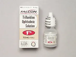 trifluridine 1 % eye drops