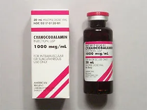 cyanocobalamin (vit B-12) 1,000 mcg/mL injection solution