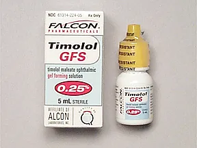 timolol maleate 0.25 % eye gel forming solution