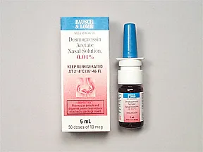 desmopressin 10 mcg/spray (0.1 mL) nasal spray