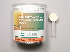 cholestyramine (with sugar) 4 gram oral powder