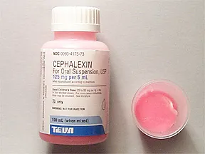 cephalexin 125 mg/5 mL oral suspension