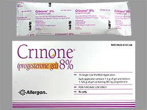 Crinone 8 % vaginal gel