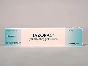 Tazorac 0.05 % topical gel