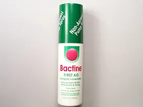 Bactine (with alcohol) topical spray
