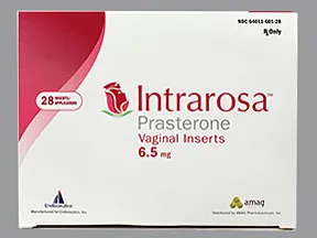 Intrarosa 6.5 mg vaginal insert