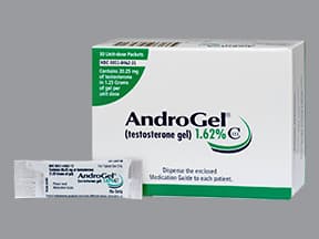 AndroGel 1.62 % (20.25 mg/1.25 gram) transdermal gel packet