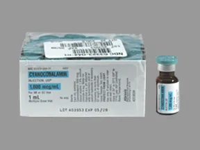 cyanocobalamin (vit B-12) 1,000 mcg/mL injection solution