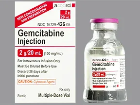 gemcitabine 100 mg/mL intravenous solution