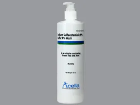 sulfacetamide sodium-sulfur 9 %-4 % topical cleanser