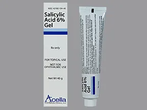 salicylic acid 6 % topical gel