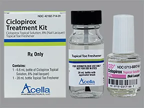 ciclopirox 8 %-urea-camphor-menthol-eucalyptol topical solution