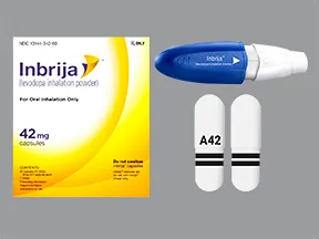 Inbrija 42 mg capsule with inhalation device