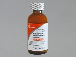 griseofulvin microsize 125 mg/5 mL oral suspension