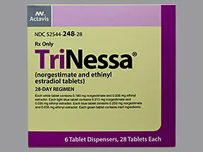 TriNessa (28) 0.18 mg(7)/0.215 mg(7)/0.25 mg(7)-35 mcg tablet