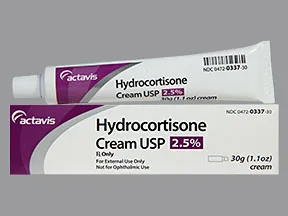 hydrocortisone 2.5 % topical cream
