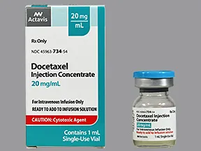 docetaxel 20 mg/mL (1 mL) intravenous solution