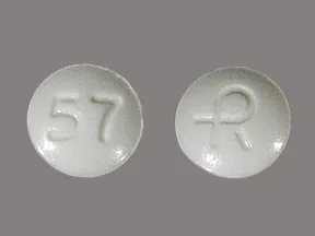 Lorazepam white pill 57