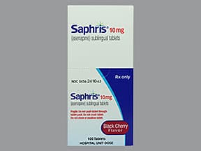 Saphris 10 mg sublingual tablet