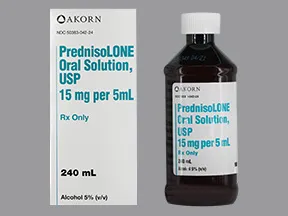 prednisolone 15 mg/5 mL oral solution