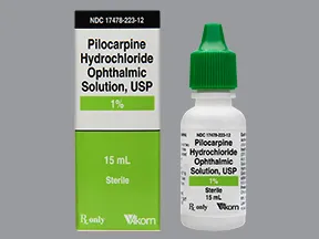 pilocarpine 1 % eye drops