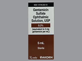 gentamicin 0.3 % eye drops
