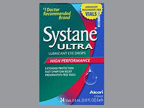 Systane Ultra (PF) 0.4 %-0.3 % eye drops in a dropperette