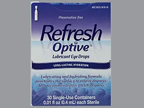 Refresh Optive Sensitive (PF) 0.5 %-0.9 % eye drops in a dropperette