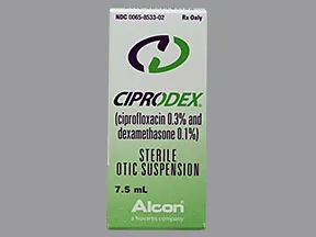 how many drops of ciprodex for ear infection