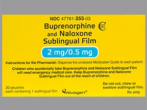 buprenorphine 2 mg-naloxone 0.5 mg sublingual film