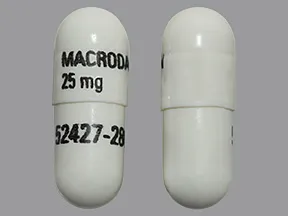 nitrofurantoin macrocrystal 25 mg capsule