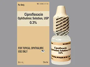 ciprofloxacin 0.3 % eye drops