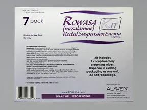 Rowasa rectal suspension enema 4 gram/60 mL