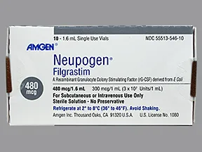 Neupogen 480 mcg/1.6 mL injection solution