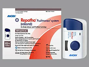 Repatha Pushtronex 420 mg/3.5 mL subcutaneous wearable injector