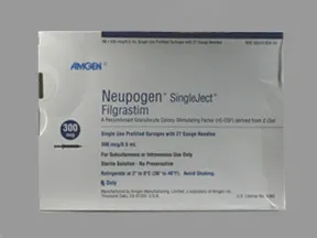 Neupogen 300 mcg/0.5 mL injection syringe
