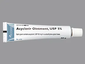 acyclovir 5 % topical ointment