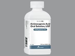 aminocaproic acid 250 mg/mL (25 %) oral solution