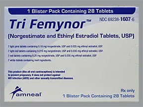Tri Femynor (28) 0.18 mg(7)/0.215 mg(7)/0.25 mg(7)-35 mcg tablet