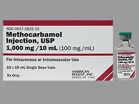 methocarbamol 100 mg/mL injection solution