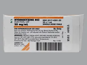 hydroxyzine HCl 25 mg/mL intramuscular solution